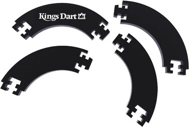 Професійний набір дротиків Kings Dart Високоякісна мішень для дротиків із сизалевої сталі окантовка дротиків Тонка рамка поля для дротиків у формі павутини Турнірна мішень для дротиків згідно зі стандартом WDF Професійна якість (металеве кільце) Чорний