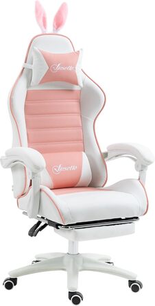 Ігрове крісло Tidyard, ергономічне, регульована поперекова опора, підголівник, підставка для ніг, кут нахилу до 135, 120 кг, для домашнього офісу