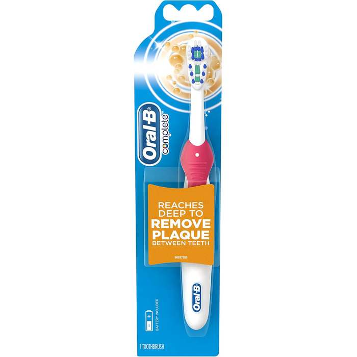 Електрична зубна щітка Oral-B Complete Deep Clean, живлення від батарейок, ука, колір може бути різним