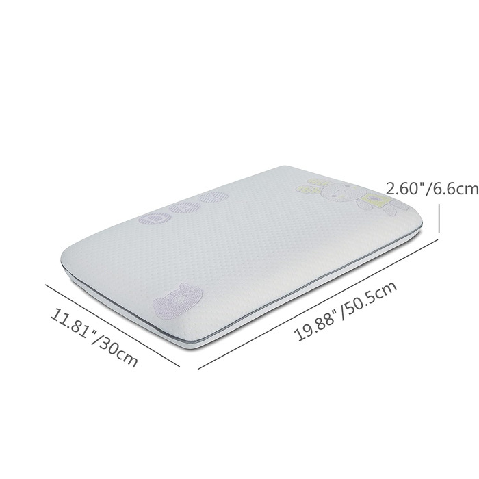 Здоров'я дітей подушка для ліжка спальна Oeko-Tex гіпоалергенна піна з пам'яттю дитяча подушка подушка для дітей (3-8 років) біла-