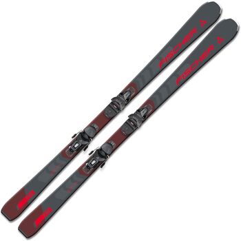 Гірські лижі, карвінгові лижі, лижі для спуску на трасах, лижі Fischer RC Fire SLR, включаючи кріплення RS9 SLR Z2.5-9, лижі для всіх типів гірськолижного спорту, підходять для початківців та досвідчених лижників, включаючи сумку для лиж 160