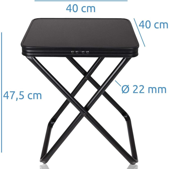 Ваш 3D-табурет GEAR Tavolino зі знімною стільницею, алюмінієвий складаний табурет із швидковисихаючою 3D-сітчастою підкладкою