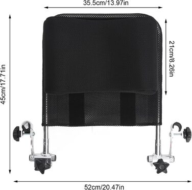 Дихаючий підголівник для інвалідного візка для людей похилого віку Регульована підтримка для шиї, Міцна підтримка Висока дихаюча здатність, Потужна стабільність Практичні аксесуари для інвалідних візків