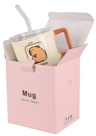 Чашка 400 мл Capybara Time LED