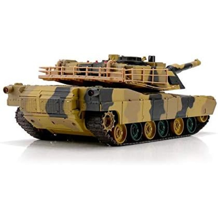 Радіокерований танк HENG LONG Panzer 124 M1A2 Abrams з функцією стрільби кулями та інфрачервоним променем