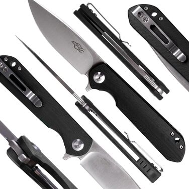 Складаний ніж Клинок зі сталі D2 Лезо з G10 з антиковзаючим покриттям Рукоятка з кліпсою Гострий одноручний ніж з піхвами і шарико