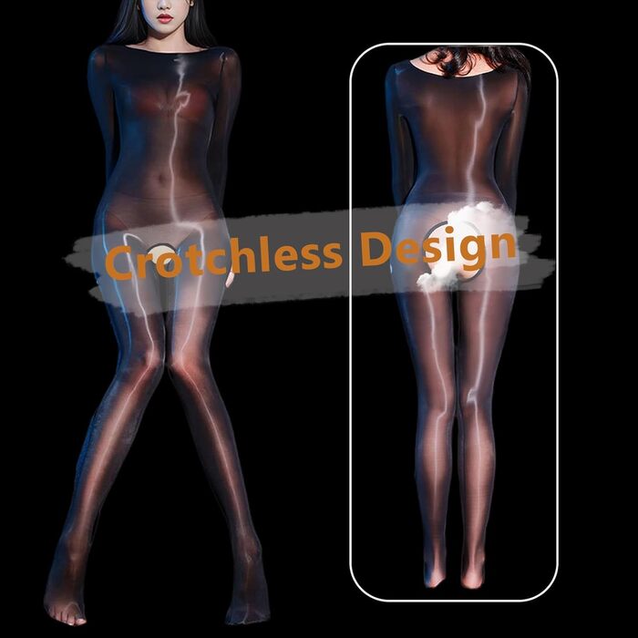 Жіночий бодістокінг RUIBAVYA, блискучий, еластичний, універсальний розмір