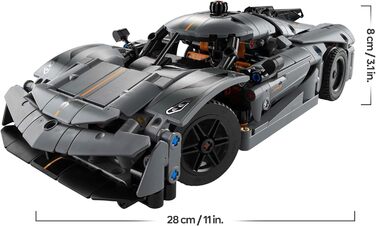 Конструктор LEGO Technic Koenigsegg Jesko Absolut Super Sports Car 42173, 801 деталь, суперкар