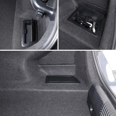 Органайзер для багажника BMW 5 серії (G60) 2024 року, бічна сумка для багажника з ABS-пластику великої місткості, міцний органайзер для багажника (правий бік)