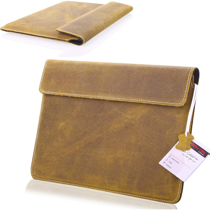 Шкіряний чохол для ноутбука MOELECTRONIX REAL підходить для Dell Latitude 7320 захисний шкіряний чохол Slim Tab з магнітним застіб