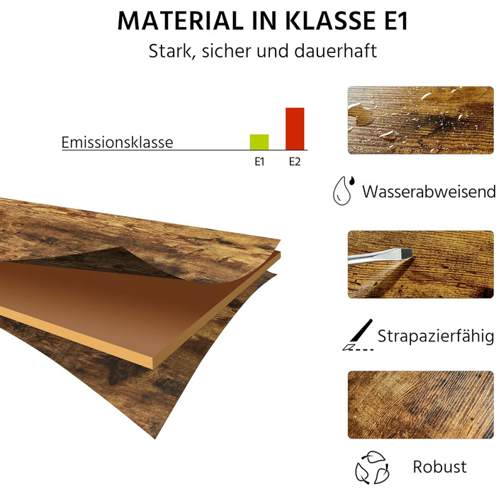 Вінтажний телефонний столик Yaheetech, приставний столик з 3 полицями, маленька тумбочка, столик для дивана, 40 x 30 x 74,5 см, металевий каркас, ідеально підходить для вітальні, спальні, офісу