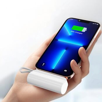 Сумісний з iPhone і Samsung (iPhone), 5000mAh, Mini Portable Power Bank External Battery Type-C and iPhone, Wireless Power Bank, Fast Charging, Light and Small