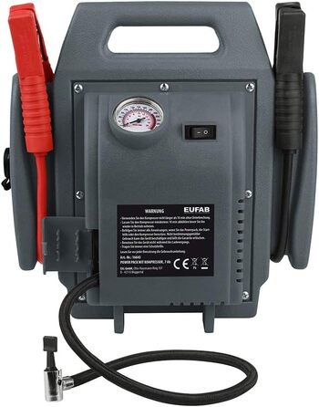 З компресором, 7Ah Grey з одномісним плавзасобом, 16643 Powerpack, Jump Starter