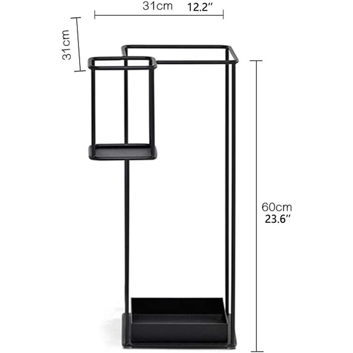 Підставка для парасольки Металева підставка для парасольок, внутрішня відкрита окремо стояча висока підставка для парасольки, портативний багатофункціональний тримач для парасольки Modern