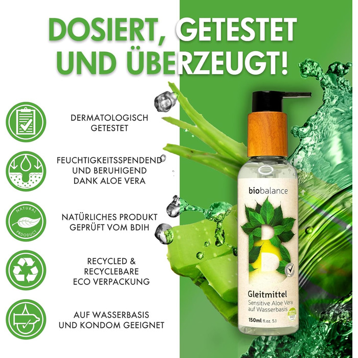 Лубрикант на водній основі BIO BALANCE Aloe Vera, 150 мл