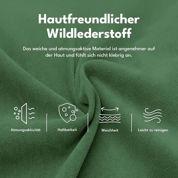 Ігрове крісло, офісне крісло, ергономічне, дихаюче ігрове крісло зі штучної замші, робоче крісло з підставкою для ніг, підголівником та поперековою подушкою, 3D-підлокітники, спинка 90-155, зелене