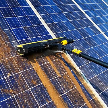 Щітка для чищення Електрична щітка для чищення фотоелектричних сонячних панелей з літієвою батареєю, висувний набір для чищення ві