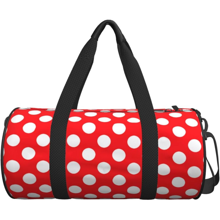 Синя смугаста сумка-дорожня сумка з черепом, кругла, великої місткості, легка та міцна, чудовий подарунок для піших прогулянок, відпустки, ділових поїздок та іншого, з милим гороховим візерунком, універсальний розмір.