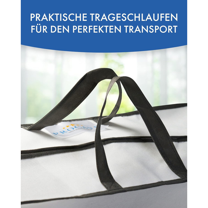Сумка для зберігання ковдр та подушок біла - Сумка для зберігання велика - Сумка для постільної білизни на блискавці - Дихаюча сум