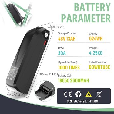 Комплект для переобладнання електровелосипеда Bafang 48 V 250 Вт середнього приводу