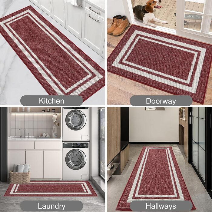 Кухонна доріжка COSY HOMEER нековзна 2 шт. и, 690 см 6152 см, кухонний килимок, який можна прати, нековзний, брудовідштовхуючий ку