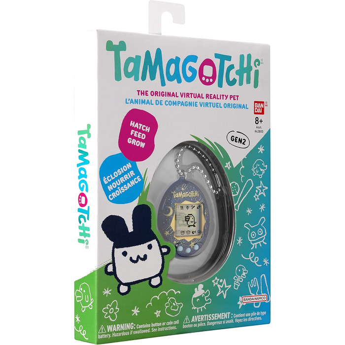 Тамагочі - Tamagotchi Original - Starry Night - Електронна віртуальна тварина з кольоровим дисплеєм, 3 кнопками та іграми - Інтера
