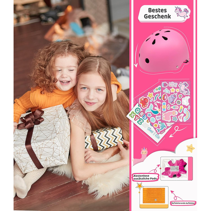 Дитячий велосипедний шолом Simply Kids з наклейками зроби сам I Сертифікований CPSC та CE дитячий шолом для скейтборду для велосип