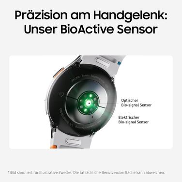 Розумний годинник Samsung Galaxy Watch7, фітнес-годинник, фітнес-трекер та трекер активності, 40 мм, Bluetooth, кремовий, вкл. 36-місячну гарантію виробника, кремовий чохол 40 мм, Bluetooth S/M - для обхвату 130-180 мм