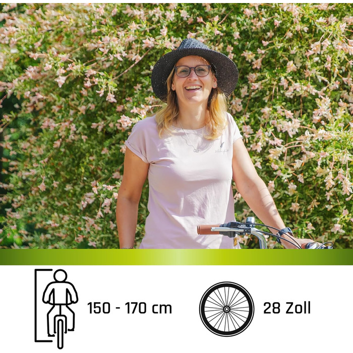 Жіночий велосипед Galano Arizona, 28 дюймів, міський велосипед, 7 передач, голландський велосипед, ретро V-Brakes