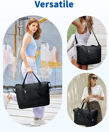 Ручна поклажа Narwey Ryanair 40x30x20, Маленька спортивна сумка на вихідні для жінок, Дорожня сумка-ручна поклажа для літаків, Ручна поклажа Easyjet 45x36x20, Лікарняна сумка для пологів для чоловіків (чорна)