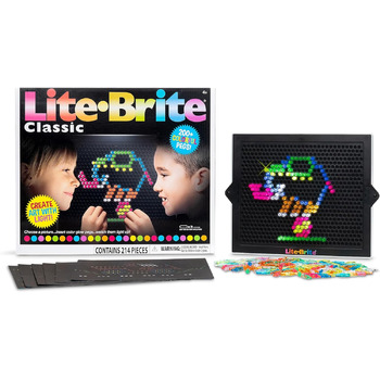 Основні Fun Lite-Brite Ultimate класична дошка для малювання з підсвіткою, світлодіодна дошка для малювання з кольорами, іграшка, що світиться в темряві, художня дошка для малювання з підсвіткою та неоновим ефектом Дошка для малювання не входить до компле