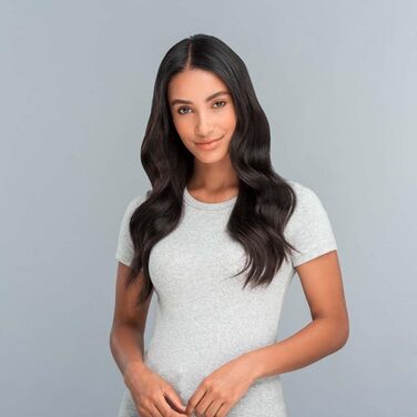 Фен для волосся Remington Curl-Straight з іонізацією (2200 Вт, 3 насадки конічна, для локонів та дифузор, кругла щітка 45 мм, затискачі, 3 рівні температури та 2 рівні обдуву) D5707, чорний