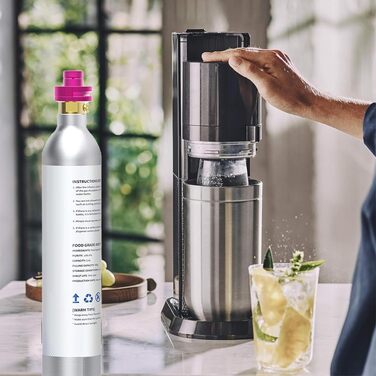 Швидкий адаптер LIAMERHE Split CO2 Швидкий адаптер для циліндра CO2 сумісний з Duo/Terra/Art/E-Duo/Crystal 3.0/Gaia Адаптер для трапецієподібної різьби Soda Stream TR21-4, F-QC3.0 з ущільнювальним кільцем