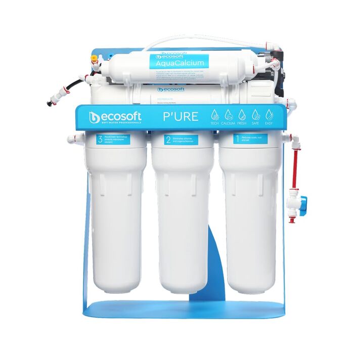 Система зворотного осмосу Pure Aquacalcium, фільтр для води з мінералізацією (додавання кальцію), система фільтрації питної води з підключенням під раковину
