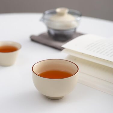 Чайний сервіз для дорослих Повний набір для чаювання, ідеальний для післяобіднього чаю та чаювань, з чашками та серветкою, керамічний сервіз для дому, подорожей та пікніків