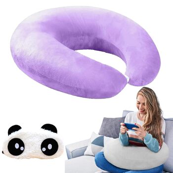 Ергономічна подушка Crealis ваш союзник у комфорті для творчих моментів, подушка-підтримка для в&39язання гачком, для роботи та в&39язання гачком, надзвичайно легка, портативна, для читання, гри, роботи та в&39язання гачком (фіолетова)