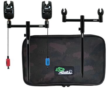 Підставка для вудилища Angel-Berger Magic Baits Black Quick Rod Pod з сумкою, індикатором клювання, підставкою для вудилища та шпулькою