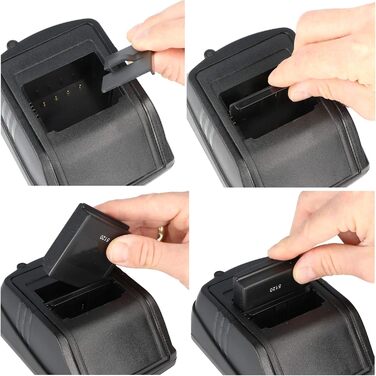 Зарядний пристрій, сумісний з акумулятором крана HBC FuB05AA, заряджає NiMH та старіші акумуляторні блоки