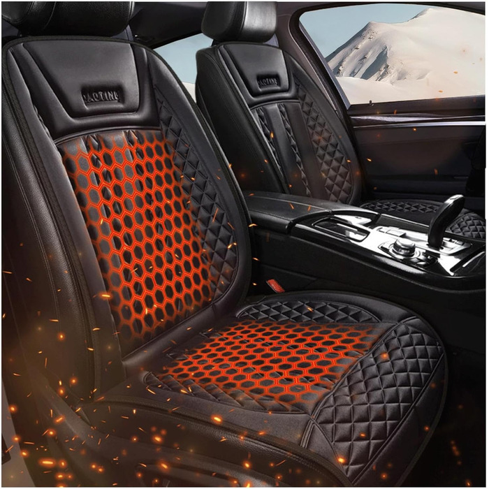 Чохол на сидіння з підігрівом NURII 12 В, інтелектуальне керування, регульована температура Підігрів сидінь Uto 12 В Універсальні чохли для сидінь Comfort Uto для вантажівки, -1Pckung 1Pckung (E, 1 упаковка)