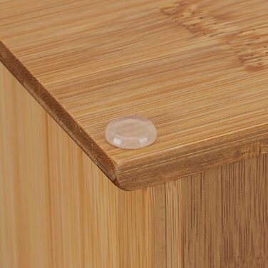 Органайзер для чаю Relaxdays, 9 відділень, бамбук, ВxШxГ 29 x 30 x 11,5 см, для стояння або підвішування, для зберігання чаю, натуральний