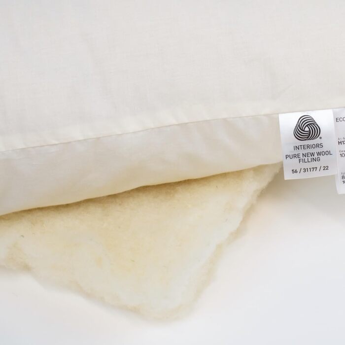 Вовняна подушка Terschellinger 60x70 см - Комплект із 2 подушок - З наповнювачем з 800 грамів натуральної вовни