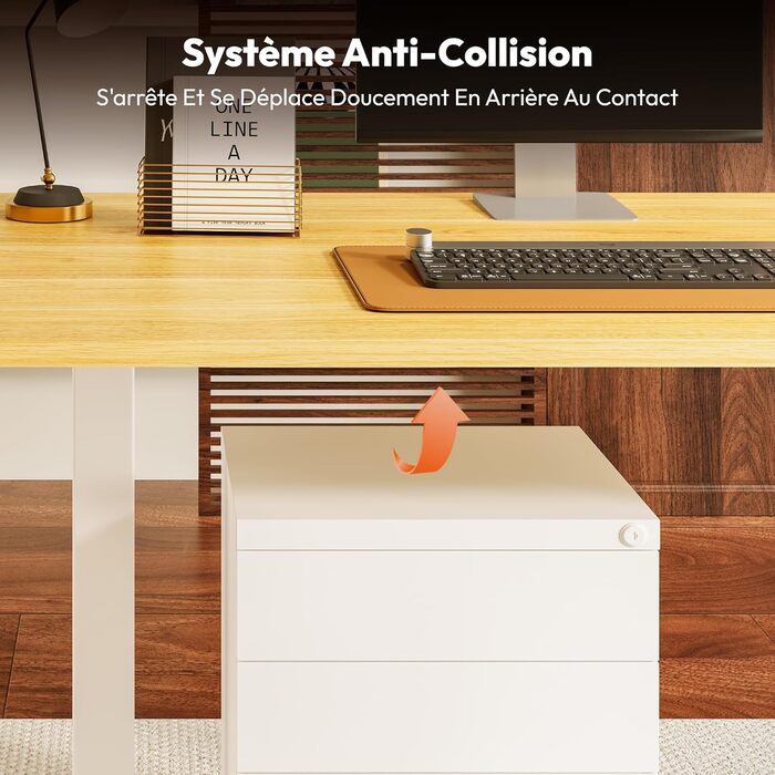 Письмовий стіл з регульованою висотою 200x80 см, Електрично регульований ергономічний комп&39ютерний стіл з функцією пам&39яті для роботи сидячи/стоячи (клен) 200 x 80 см клен