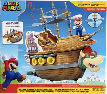 Ігровий набір SUPER MARIO Deluxe Дирижабль Боузера з фігуркою Маріо