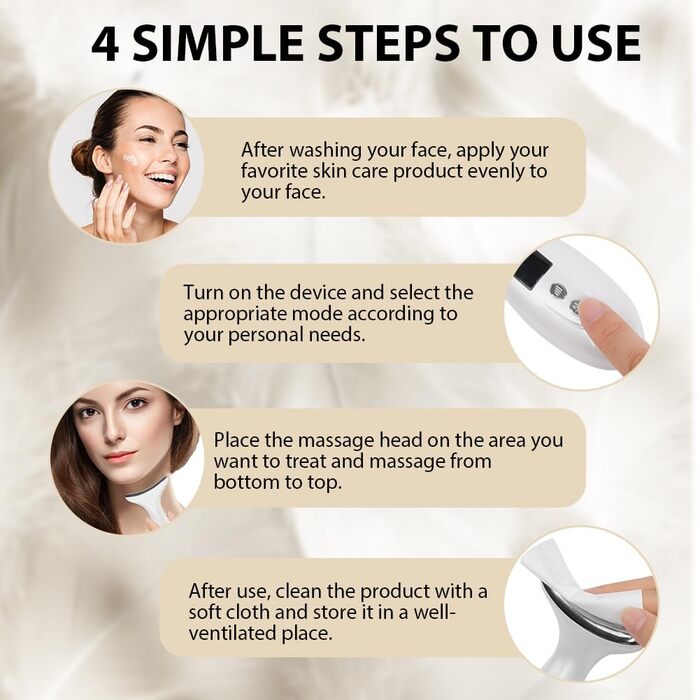 Масажер для обличчя AOGOE проти зморшок, пристрій для обличчя 45 V Face Beauty Meter, пристрій для краси обличчя 3-в-1 для підтяжки та підтяжки шкіри, EMS масаж обличчя для жінок чоловіків V Shape Face пристрій