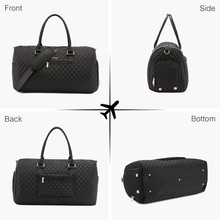 Спортивна сумка Дорожня сумка жіноча, сумка вихідного дня для подорожей, сумка-клініка для пологів з туалетною сумкою, відділенням