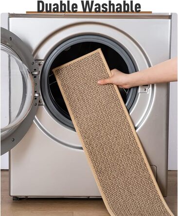 Нековзні сходинки PADOOR, гумова основа для дерев&39яних сходинок, 15 шт. , килимові сходинки без залишків для дітей та собак, 20,3 x 76,2 см, бежевий