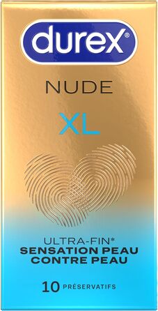 Презервативів для чоловіків, ультратонкі та надзвичайно широкі номінальна ширина 60 мм Nude XL x 10, 10