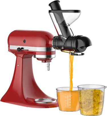 Насадка для соковижималки для блендера KitchenAid, Соковижималка для холодного віджиму, Насадка для соковижималки з подвійним заливним жолобом, Насадка для соковижималки для Kitchen Aid