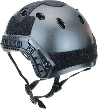 Страйкбольний шолом тактичний SWAT армійський шолом військового стилю PJ типу швидкий бойовий з окулярами страйкбольне обладнання маска для CQB стрільба страйкбольний пейнтбол чорний