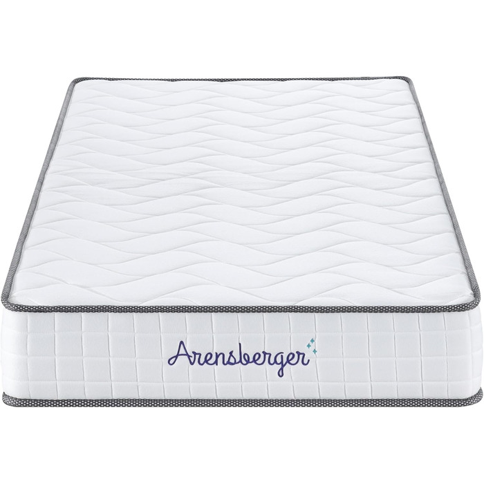 Матрац Arensberger JANA 120x200 см Матрац з пружинами кишенькової конструкції 20 см з 2 см гелевої піни NANOCELL 7-зонний рівень жорсткості H3 Матрац з точково-еластичними пружинами, що згортається Сертифіковано Oeko-Tex 120 x 200 см ACTIVE